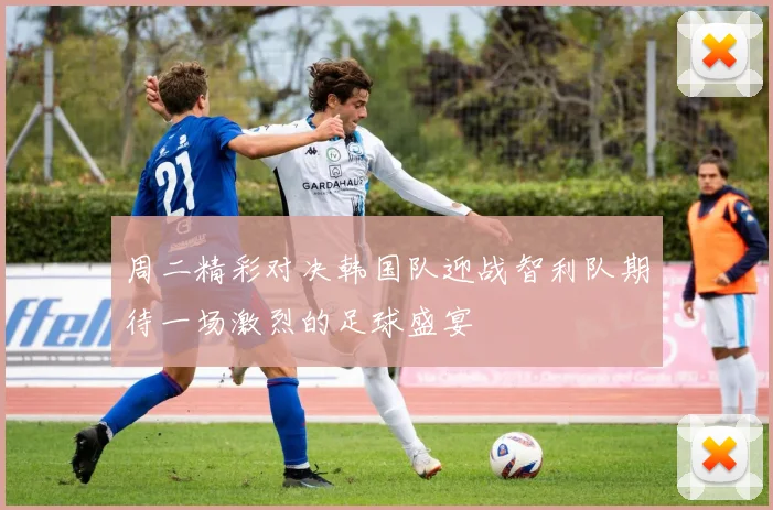 周二精彩对决韩国队迎战智利队期待一场激烈的足球盛宴